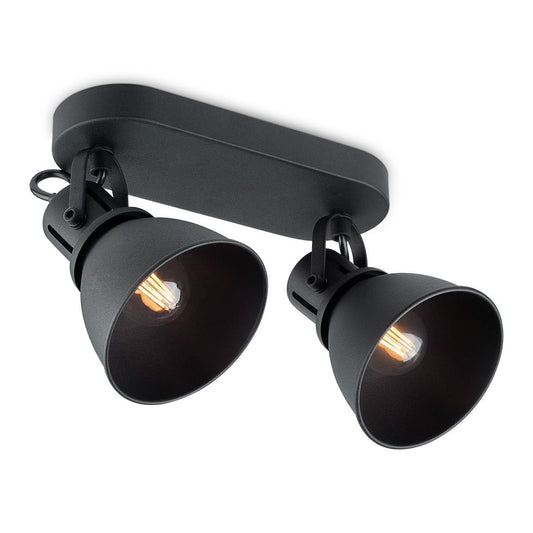 Home Sweet Home LED Opbouwspot Fama 2 - incl. dimbare LED lamp - zwart