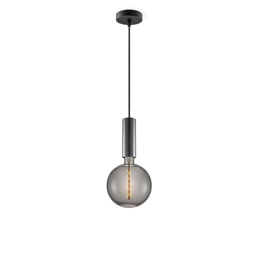 Home Sweet Home hanglamp zwart Saga - G180 - dimbaar E27 rook