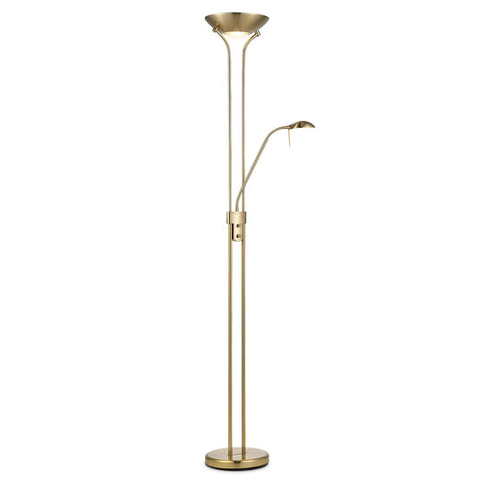 Home Sweet Home R7s + G9 LED Uplight Vloerlamp - Klassiek Goud/Brons