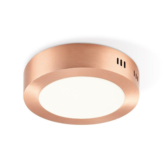 Home Sweet Home LED Plafondlamp Ska - Koper - Rond 17/17/3.6cm