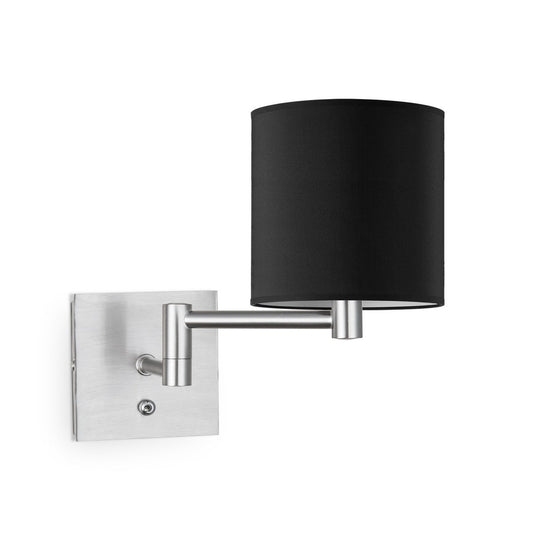 Home Sweet Home Wandlamp - Swing, E27, zwart Lampenkap 16x15cm