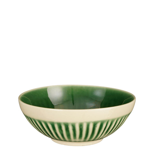 Elice Schaal - Ø17 cm - Keramiek - Groen