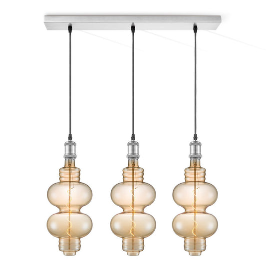 Home Sweet Home hanglamp chroom vintage Diabolo 3L G180 dimbaar amber