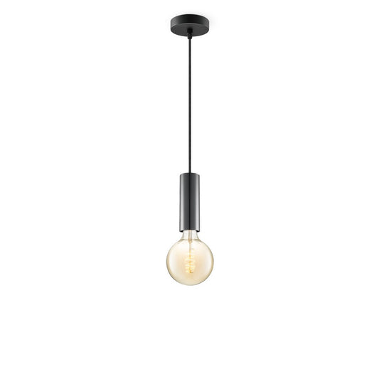 Home Sweet Home hanglamp zwart Saga Spiraal - G260 - dimbaar E27 amber