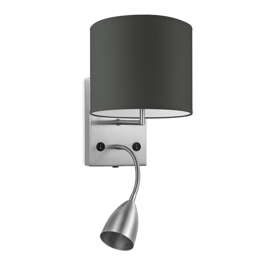 Home Sweet Home Wandlamp - Read, LED Leeslamp, E27, antraciet 20cm