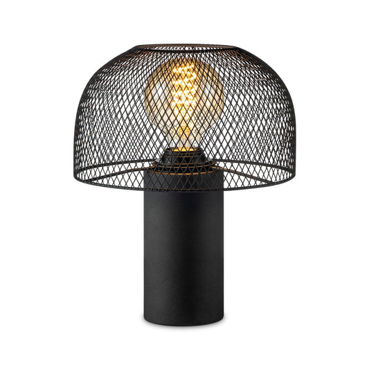Home Sweet Home Moderne Tafellamp Mushroom Zwart - Bedlampje - Metaal