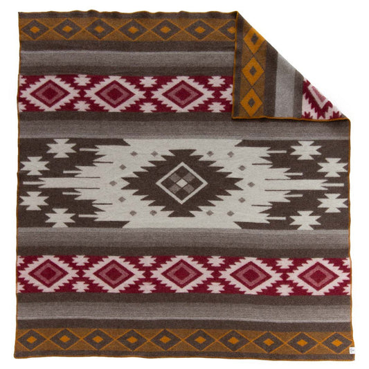 Tweepersoonsbeddeken TRIBE - rood