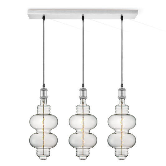 Home Sweet Home hanglamp chroom vintage Diabolo 3L dimbaar E27 helder