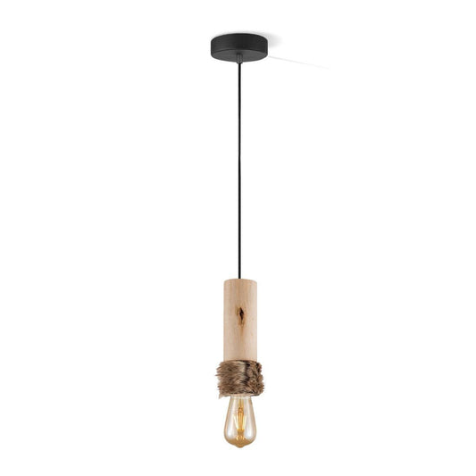 Home Sweet Home Hanglamp Furdy - hout - 10x10x130cm