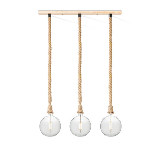 Home Sweet Home hanglamp Leonardo Globe - 3L G125 - dimbaar E27 helder