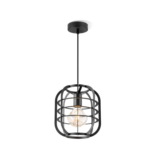 Home Sweet Home Nero Zwarte Hanglamp met Industri?le Uitstraling