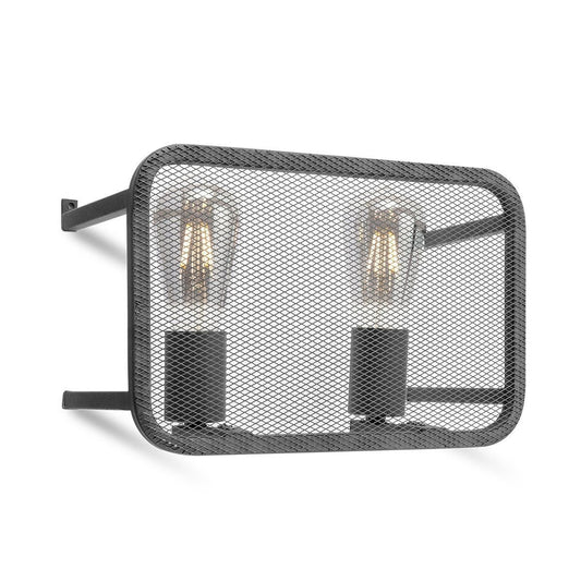 Home Sweet Home Moderne Wandlamp Weave | 30/15/20cm | Zwart | E27