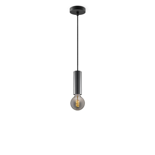 Home Sweet Home hanglamp zwart Saga - G125 - dimbaar E27 rook