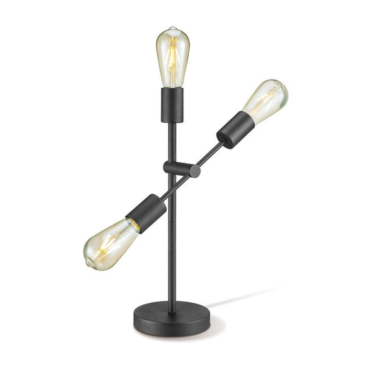 Home Sweet Home Tafellamp Molecular - Zwart - 3 Lichts Bedlampje