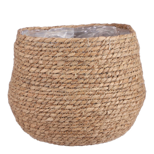 Jorck Plantenmand - H24 x Ø26 cm - Zeegras - Lichtbruin