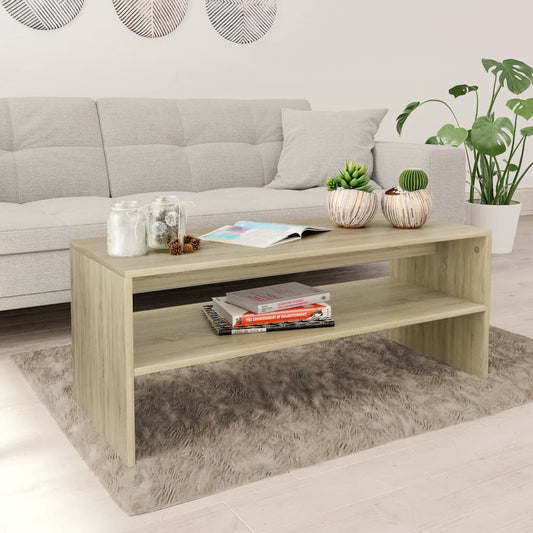 Salontafel 100X40X40 Cm Bewerkt Hout Kleurig