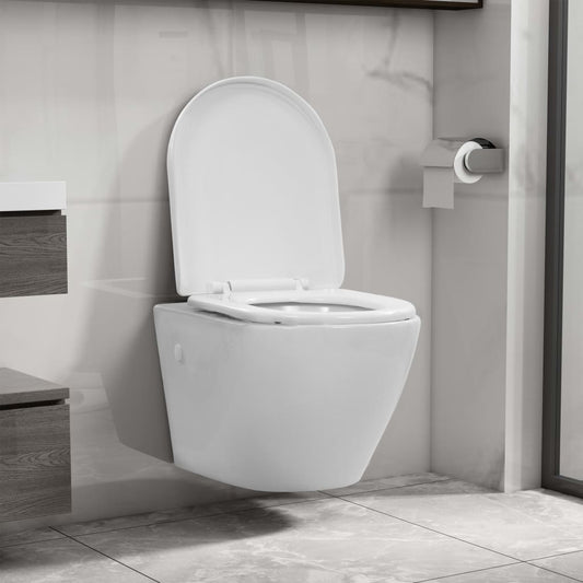 Hangend Toilet Randloos Keramiek