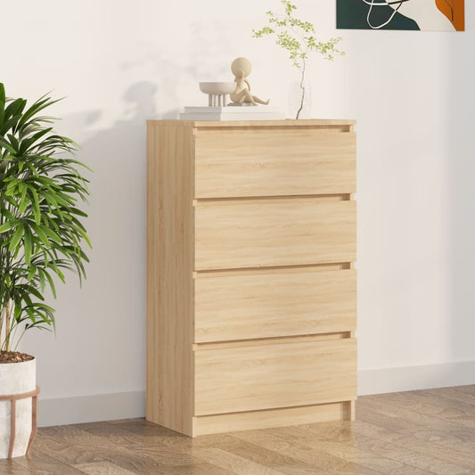 Dressoir 60X35X98,5 Cm Bewerkt Hout Kleurig
