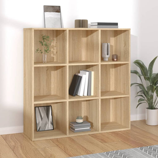 Boekenkast 98X29X97,5 Cm Bewerkt Hout Kleurig