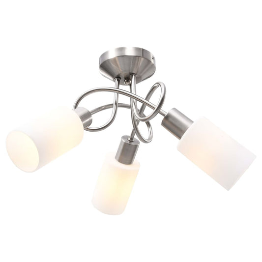 Plafondlamp Met Keramieke Vormige Kappen 3Xe14 Wit