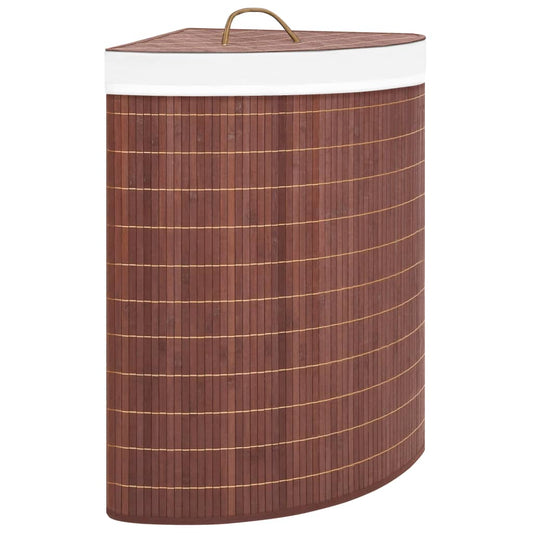 Hoekwasmand 60 L Bamboe Bruin