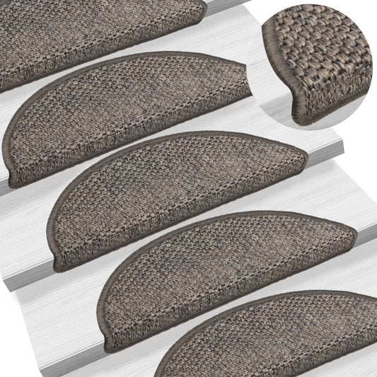 Trapmatten Zelfklevend Sisal-Look 56X17X3 Cm Bruinbeige