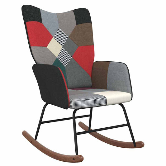 Schommelstoel Patchwork Stof