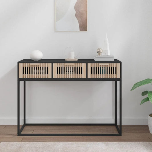 Wandtafel 105X30X75 Cm Bewerkt Hout En Ijzer