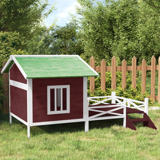 Hondenhok 159X120X88,5 Cm Massief Grenenhout Kleurig