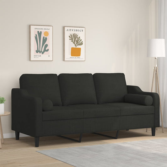 Driezitsbank Met Sierkussens 180 Cm Stof