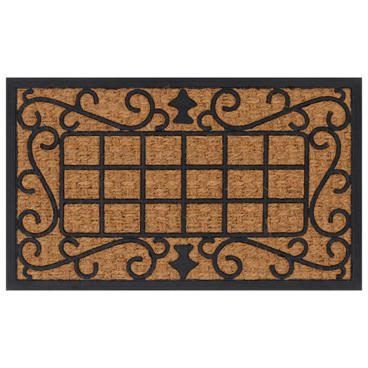 Deurmat Rechthoekig 45X75 Cm Rubber En Kokosvezel