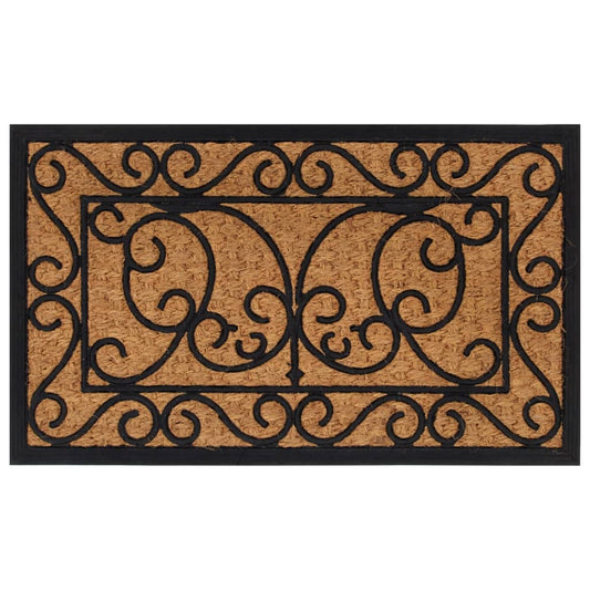 Deurmat Rechthoekig 45X75 Cm Rubber En Kokosvezel Grijs Sonoma