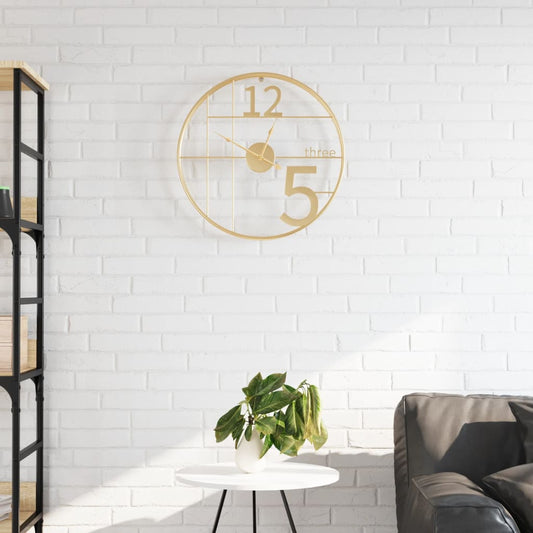Wandklok Ø50 Cm Ijzer Kleurig