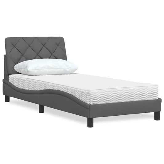 Bed Met Matras Stof