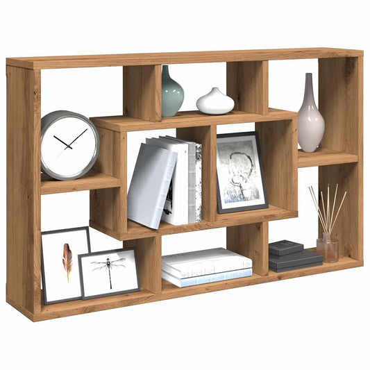 Wandschap 85X16X52,5 Cm Bewerkt Hout