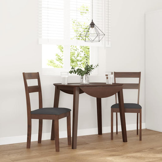 Eetkamerstoelen Met Kussens Massief Hout Rubber
