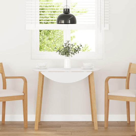 Eettafel Massief Hout Naturel Rubber Staal/Groen