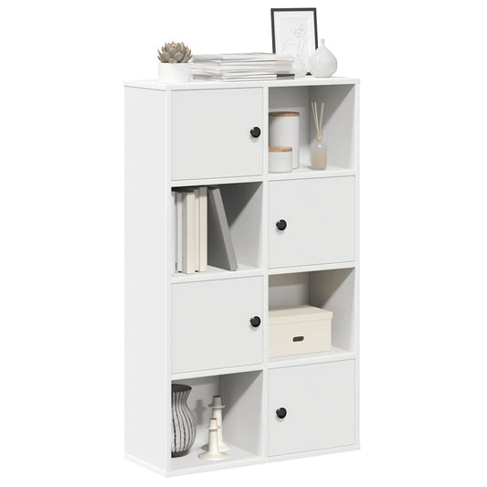 Boekenkast 60X24X101,5 Cm Bewerkt Hout Wit