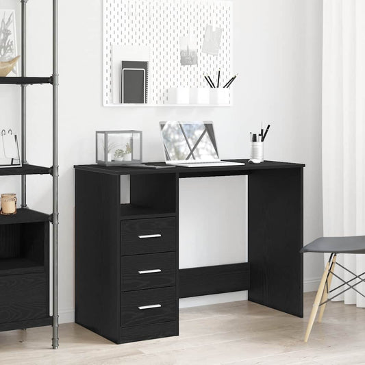 Bureau Met Lades 102X50X76 Cm Bewerkt Hout Kleur