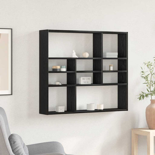 Wandschap 90X16X78 Cm Bewerkt Hout Kleur