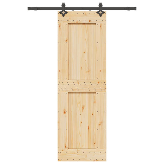 Schuifdeur Met Beslag 70X210 Cm Massief Grenenhout
