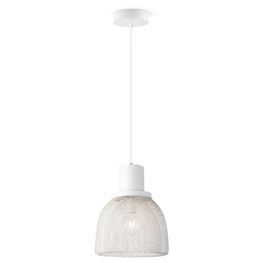 Home Sweet Home Hanglamp Mesh - Wit - 29x29x154cm