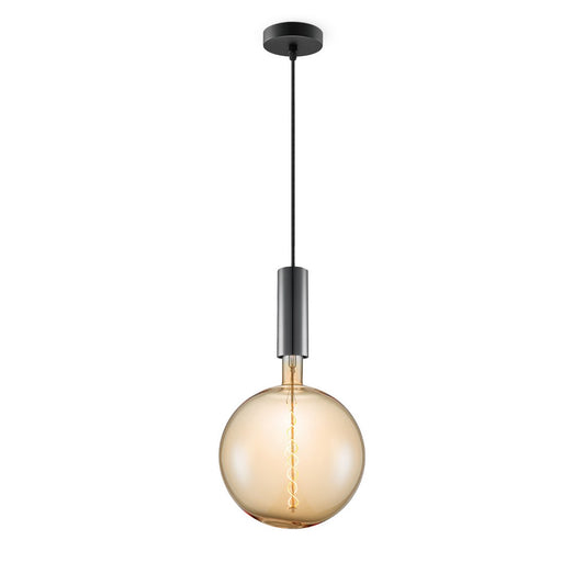 Home Sweet Home hanglamp zwart Saga Globe - - dimbaar E27 amber