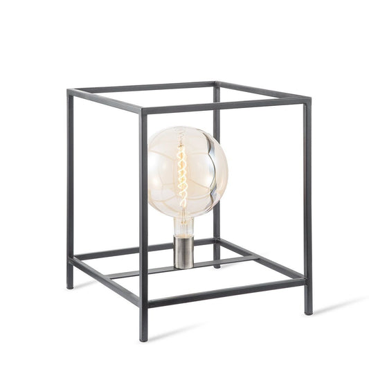 Home Sweet Home Moderne tafellamp Kaso - Zwart - 35x35x40cm