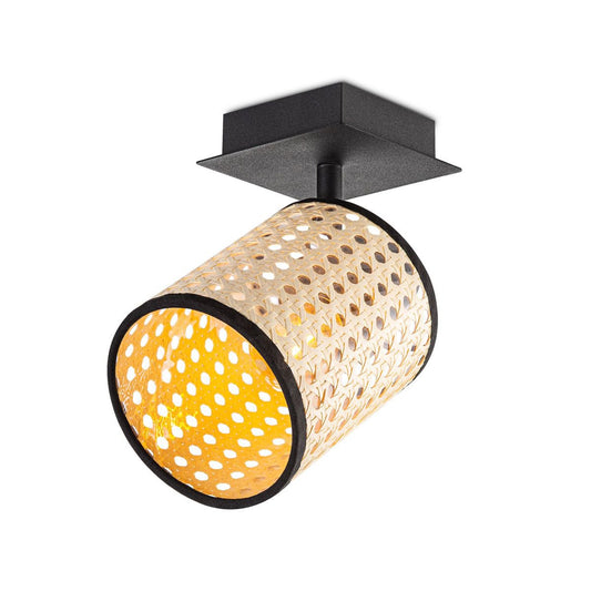Home Sweet Home Landelijke LED plafondspot Dean - Zwart