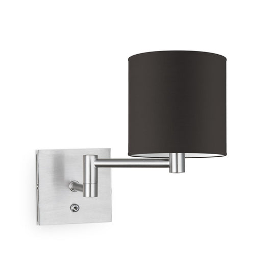 Home Sweet Home Wandlamp - Schommel, E27, chocolade Lampenkap 16x15cm