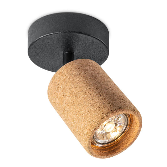 Home Sweet Home LED Wandspot Cork - incl. dimbare LED lamp - zwart