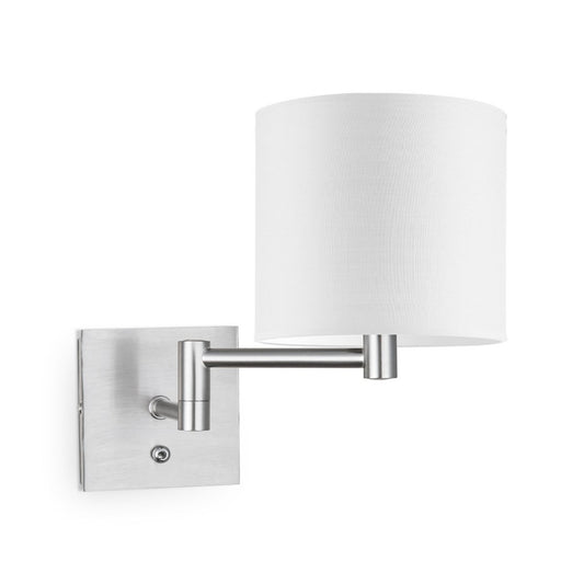 Home Sweet Home Wandlamp - Swing, E27, wit Lampenkap 20x17cm