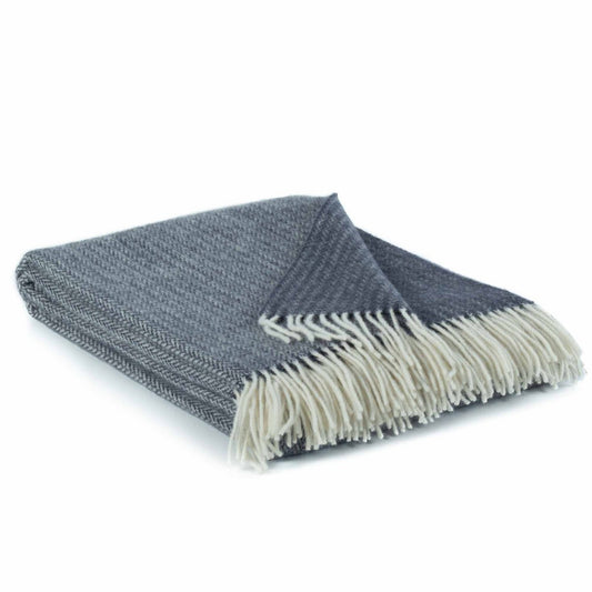Wollen deken SIENNA blauw