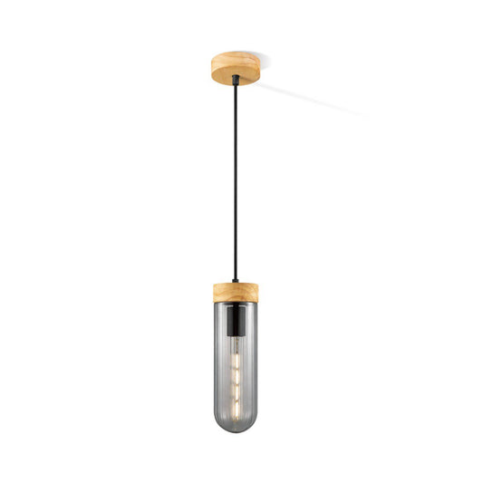 Home Sweet Home Hanglamp Capri - rook glas - 10x10x138cm